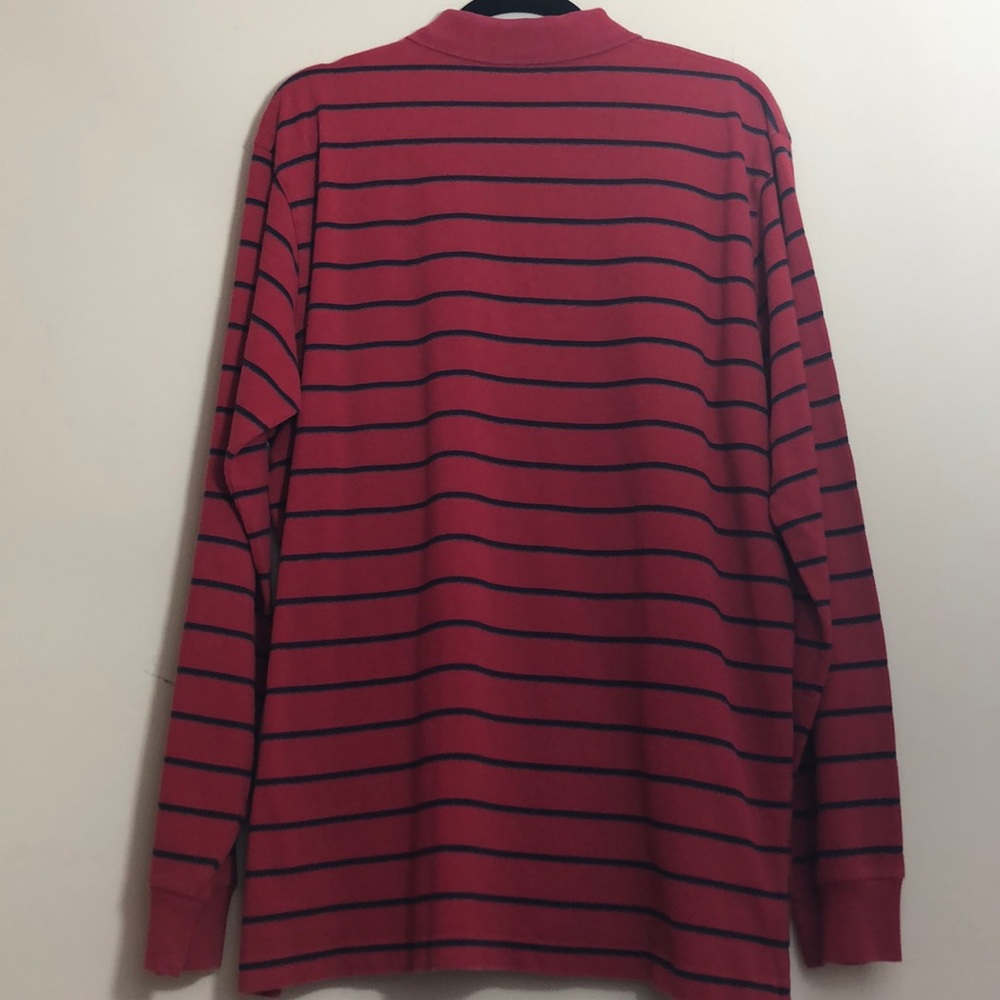 Polo by RL Red Long Sleeves Black Pony Size XL - Picture 6 of 8